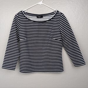 Brass Striped Long Sleeve Top M